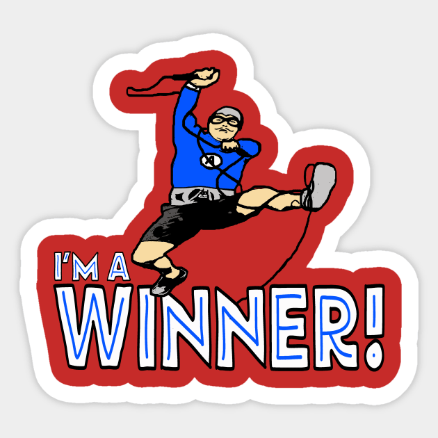 I'm A Winner Sticker by BradyRain